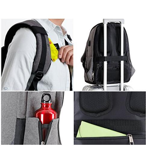 Custom 17 Inch Affordable Laptop Backpack Business With USB Charging Port And Waterproof