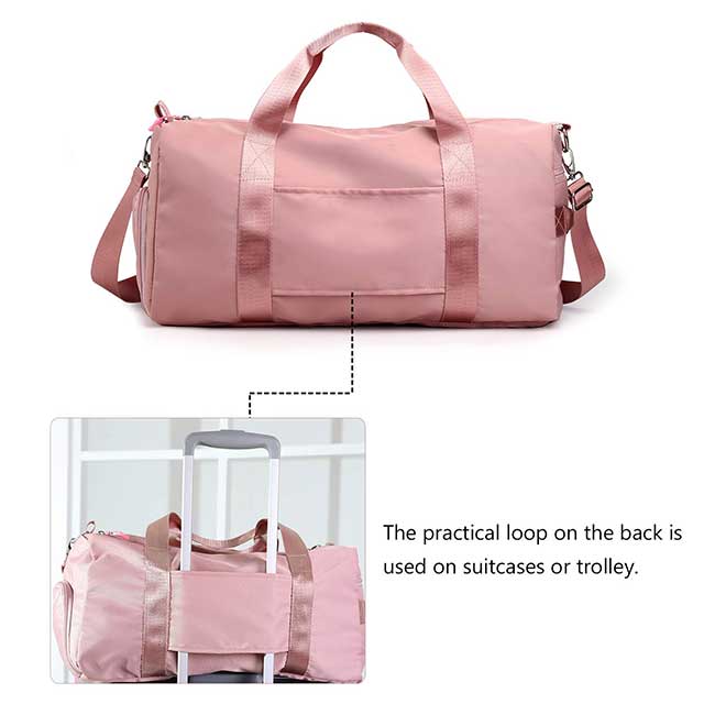 Sports Gym Bag Travel Duffel Bag with Dry Wet Pocket & Shoes Compartment for Women and Men